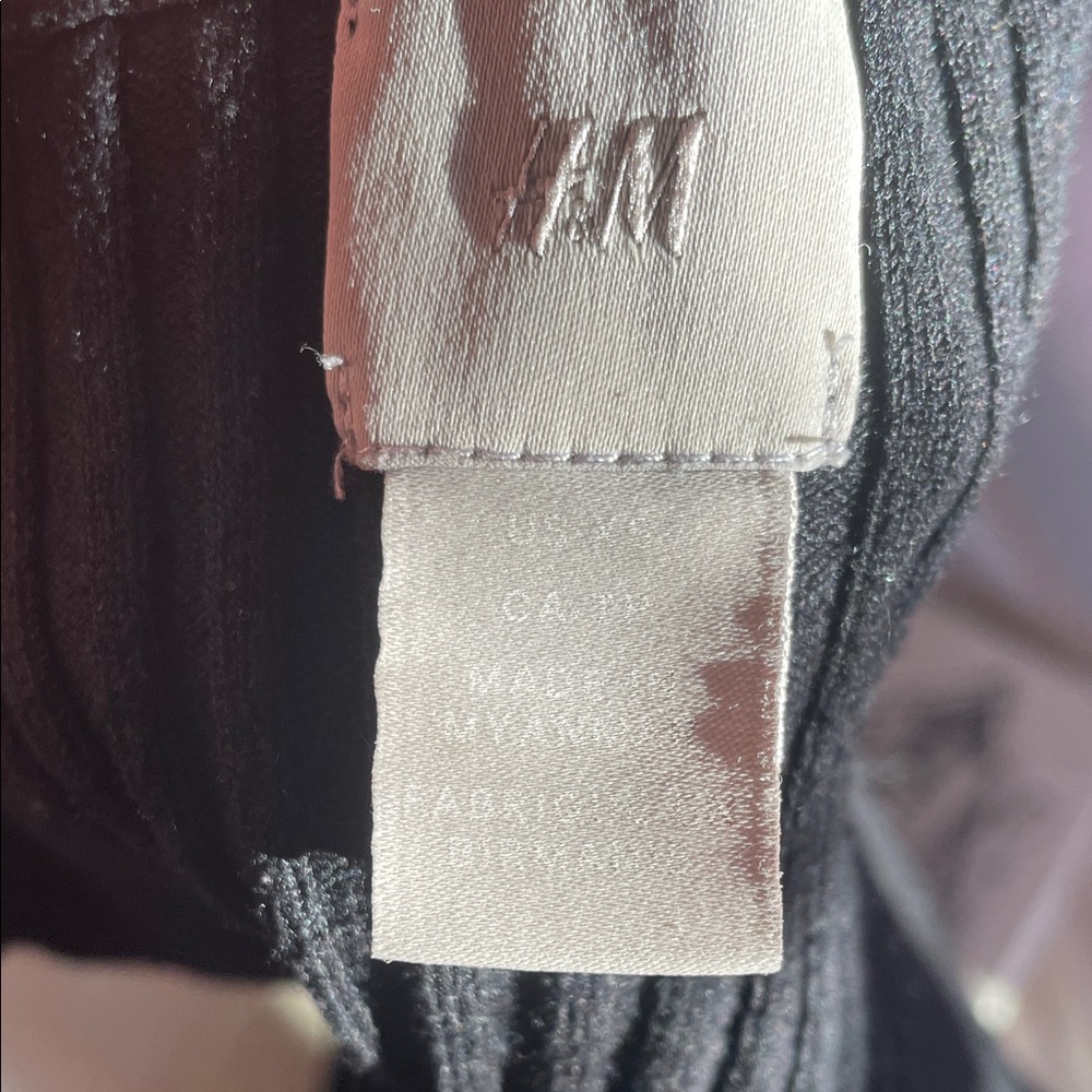 H&M Black Textured Knit Top XS - Picture 2 of 6